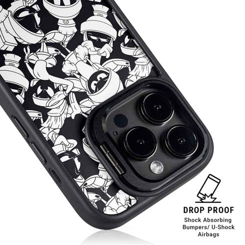 Looney Tunes Marvin Super Sized Pattern iPhone 16 Pro Kickstand Case